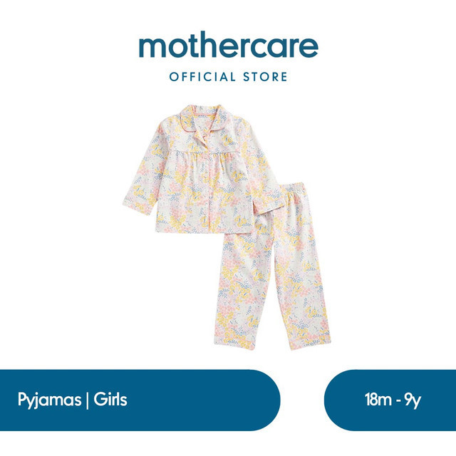 Mothercare Ditsy Floral Woven Pyjamas - Piyama Anak Perempuan (Pink)