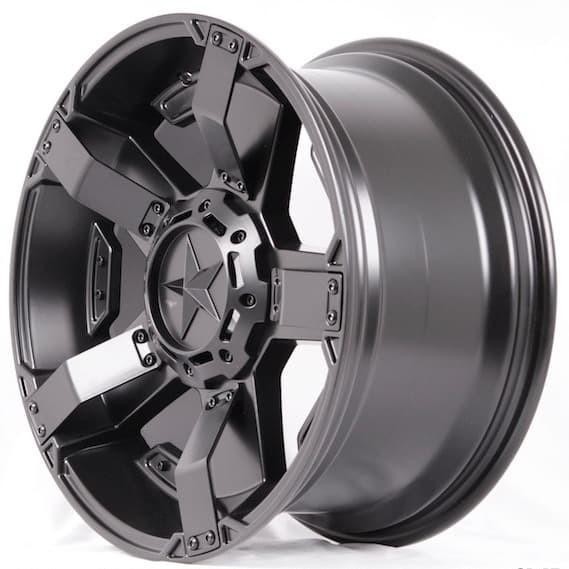 VELG MOBIL RING 17 HSR RASTA 2 LEBAR 9 LUBANG BAUT 6 PELEK OFFROAD