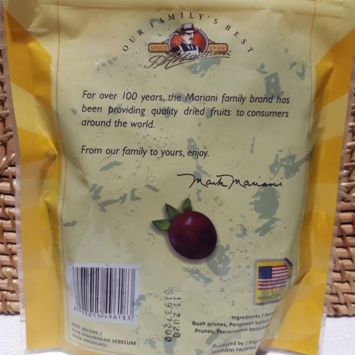 

TERBAIK! MARIANI PITTED DRIED PLUMS | BUAH PRUNES KERING 283 GR