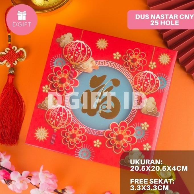 

Box Nastar Sekat Imlek Dus Kue Kering CNY Hampers Sincia 25 Hole