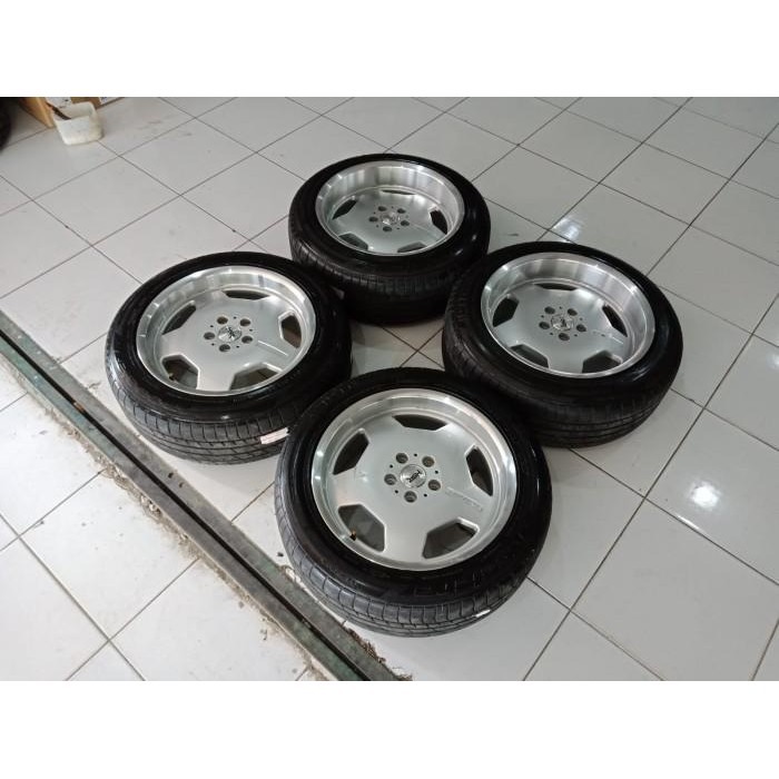 PAKET VELG MOBIL RACING HSR AMG RING 18 BAUT 5 + BAN PNP CRV GRANDIS