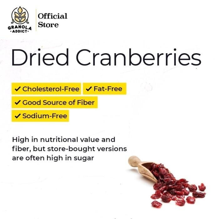 

TERBAIK! NR4 BUAH DRIED CRANBERRY / CRANBERRIES KERING 250G SUV