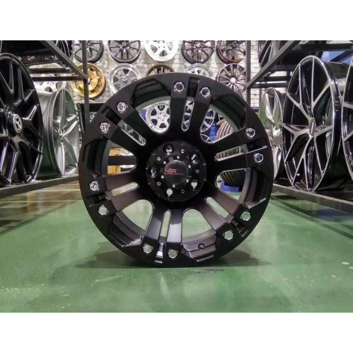 VELG MOBIL RING 15 HSR JT69 LEBAR 8 LUBANG BAUT 5 HITAM PELEK OFFROAD