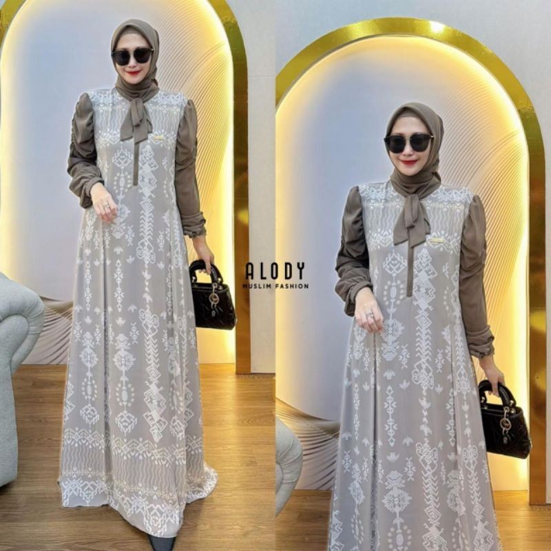 YOLANDA DRESS SET HIJBAB VOL 2 BY ALODY ORIGINAL