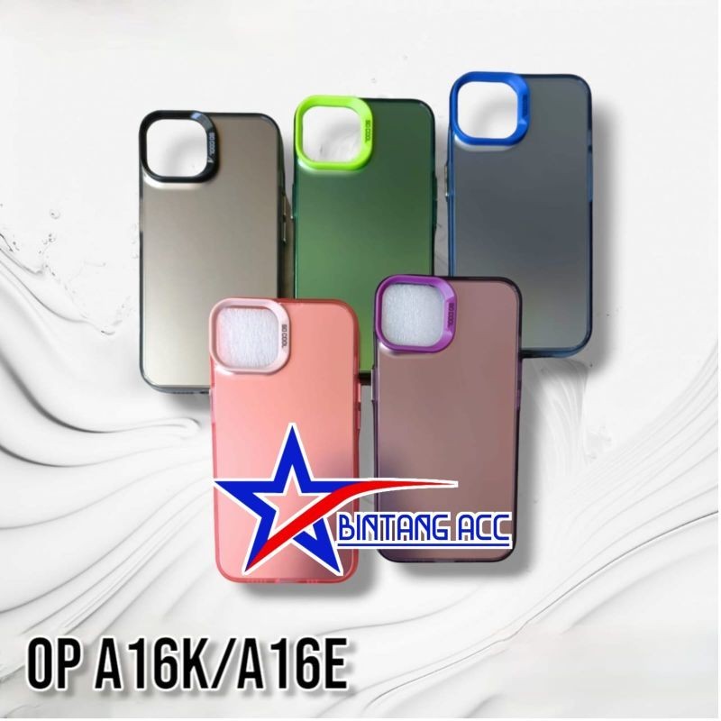 Case Imd Oppo A16K A16e Hybrid Plate Hologram Silikon