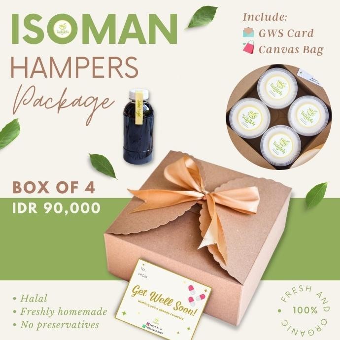 

Isoman Hampers Package Immune Booster Covid Kembang Tahu Susu Box Of 4