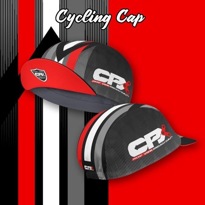 Hot - Sepeda Lipat Cycling Cap Seli Dryfit Polymesh