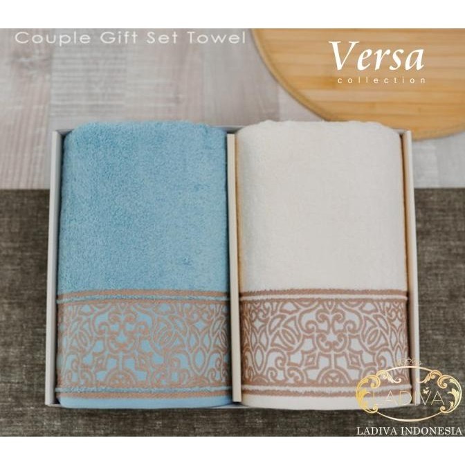 

Hampers Gift Set Couple Towel No Bordir Versa + Exclusive Box