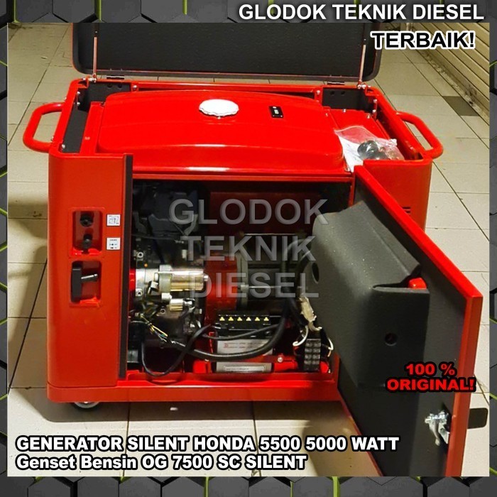 Genset Generator Silent Bensin Honda Oshima 5500 5000 Watt OG 7500 SC