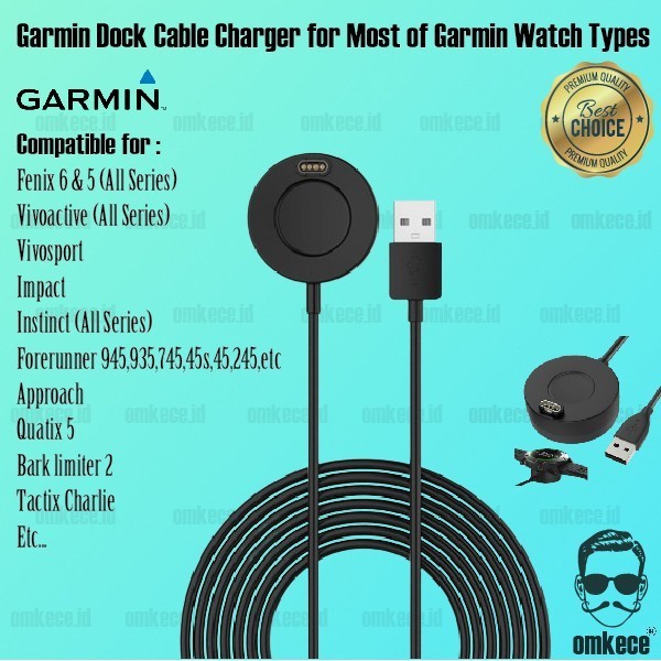 Garmin Charger Vivoactive 3 / Vivoactive 3 Music Dock Charging Cable