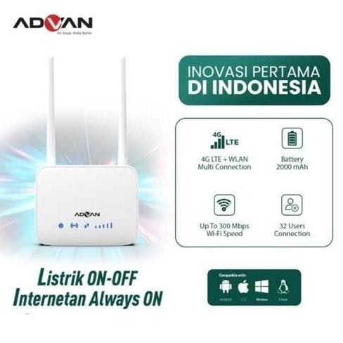 BARANG TERLARIS Advan Cpe Modem Router Modem 4G Wifi UNLOCK ALL OPERATOR / Advan CPE