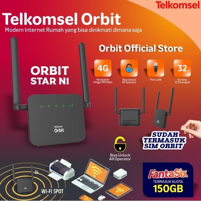 BARANG TERLARIS Telkomsel Orbit Star N1 Modem Wifi - Star N1 - Modem N1