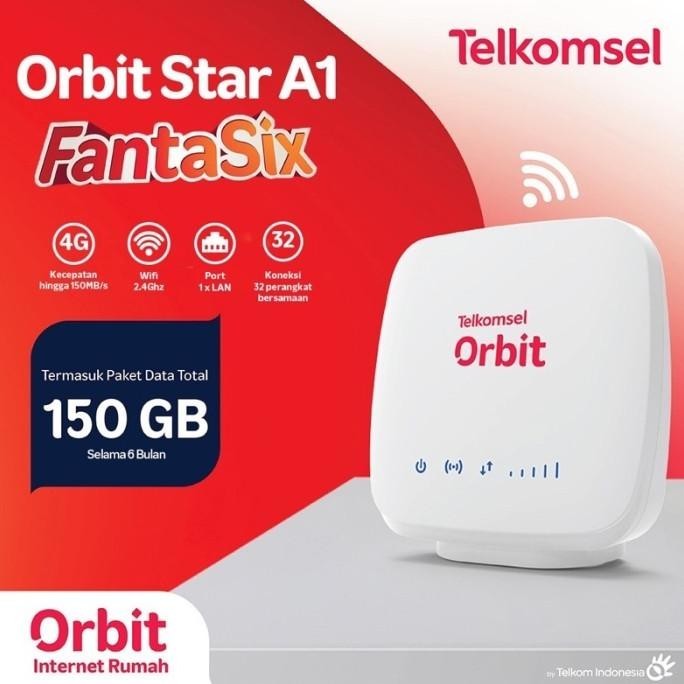 BARANG TERLARIS MODEM WIFI TELKOMSEL ORBIT STAR A1 ADVAN A10 FREE 150GB 6BULAN LOCK