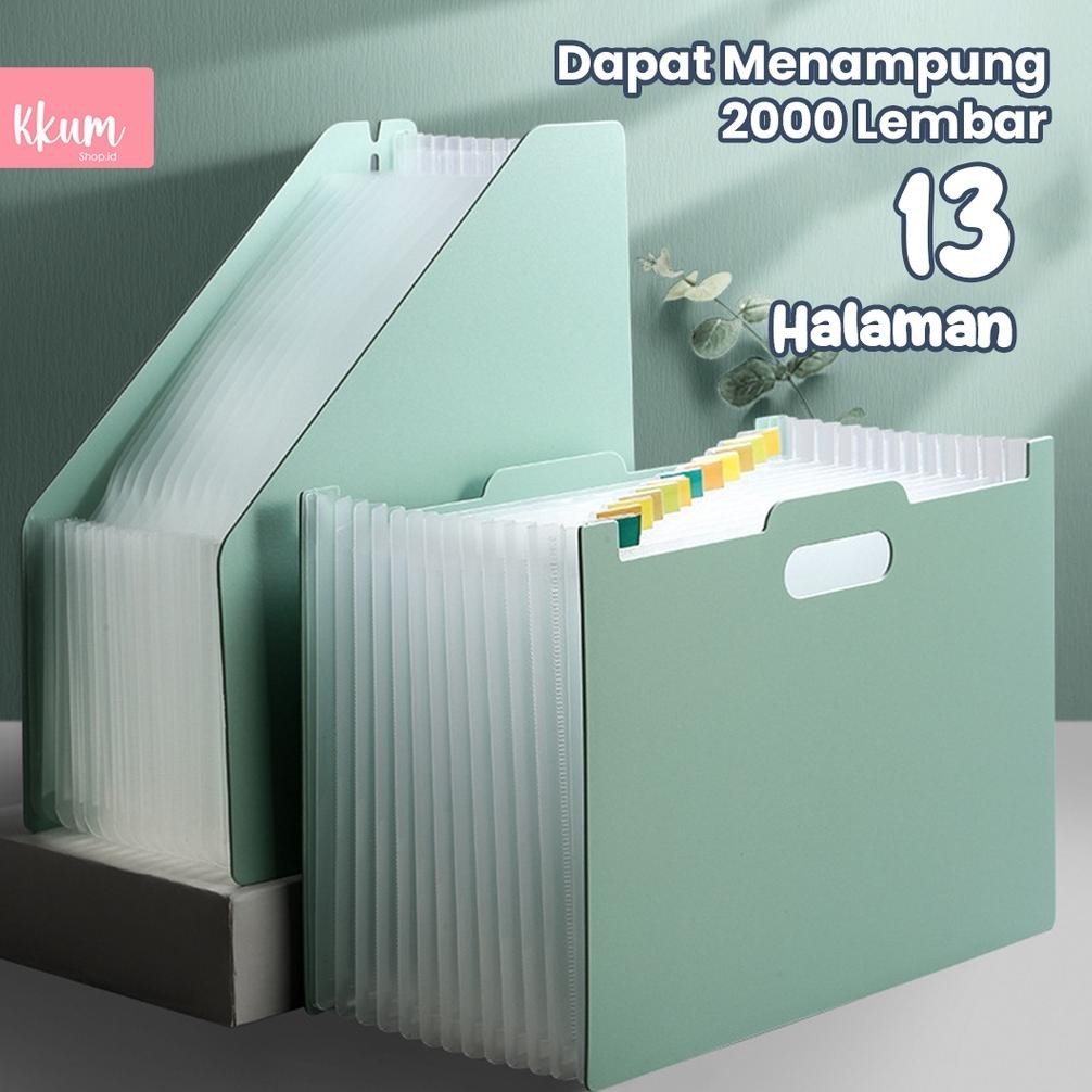 

BAHAN TEBAL STANDING FILE A4/ FILE FOLDER DOCUMENT BAG/ TAS DOKUMEN FILE 13 SEKAT 3.3