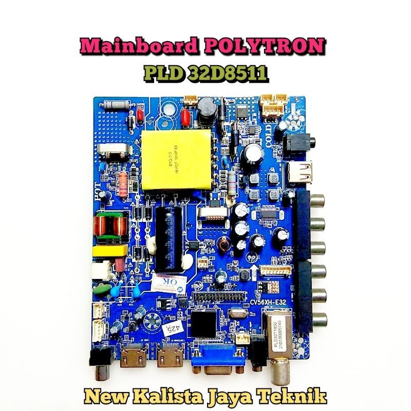 MAINBOARD POLYTRON PLD-32D8511 ORIGINAL CV56XH-E32 MB 32D8511 MOTHERBOARD 32D8511 MB POLYTRON 32D851