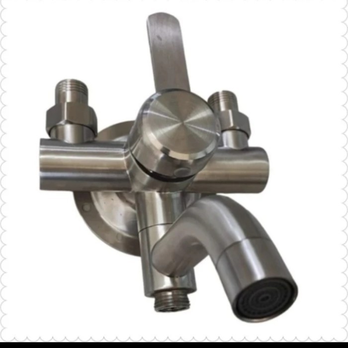 Kran Shower Mixer /Keran Air Panas Dingin Universal Tanpa Bobok Tembok