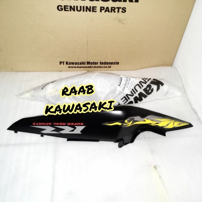 BODY BELAKANG SET HITAM STIKER KUNING BATIK NINJA 150 RR NEW ORIGINAL