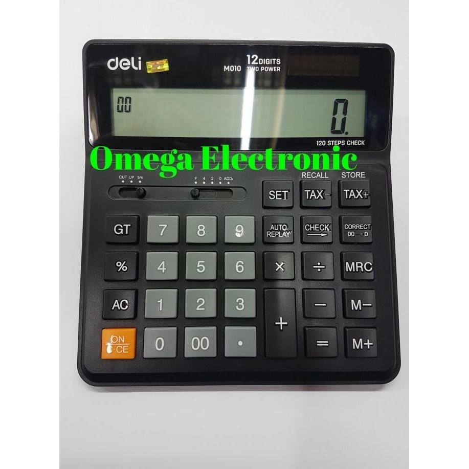 

Promo - Deli M010 - Check & Correct Calculator Kalkulator 12 Digits - Hitam ~