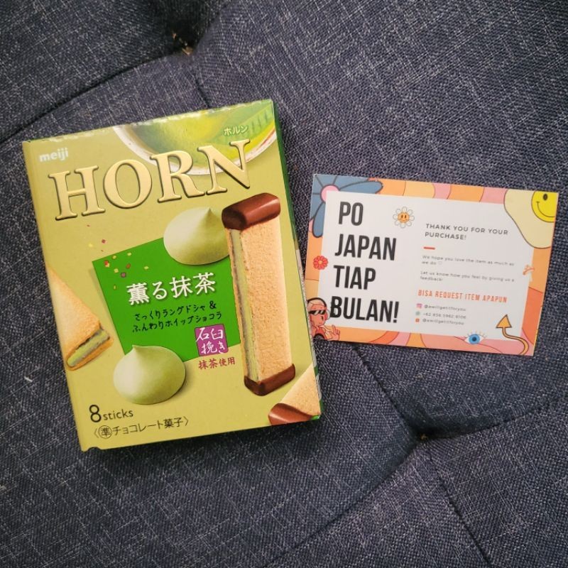 

[Original 100%] Meiji Horn Morning Matcha Chocolate Sticks