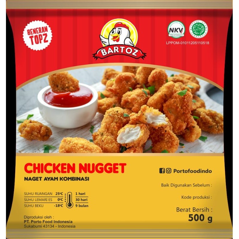 

BARTOZ CHICKEN NUGGET 500GR