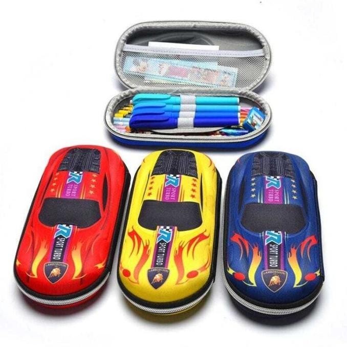 

New! Kotak Pensil 3D Bahan EVA, Pensil Case 3D Anak Seoklah - Car Biru Terang .,