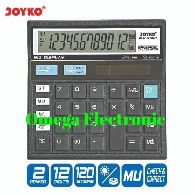 

Baru Joyko DTC-1313CH Calculator Kalkulator 12 Digits Check Correct 1313CH .,