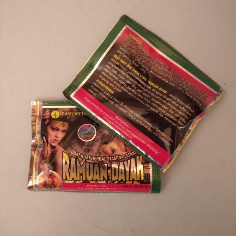 KAPSUL RAMUAN DAYAK OBAT KUAT HERBAL STAMINA LELAKI (1 Sachet)