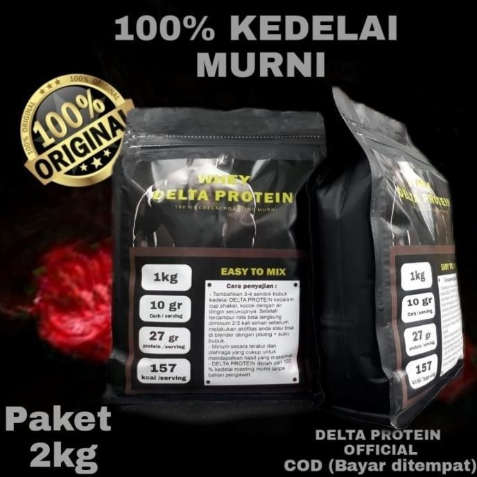 

Big Sale Whey delta protein susu kedelai murni 2kg ,,