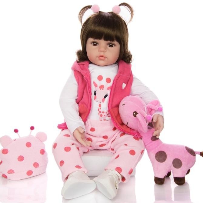 Boneka Bayi bayian Mainan anak Mainan Baby Doll Reborn bahan silikon