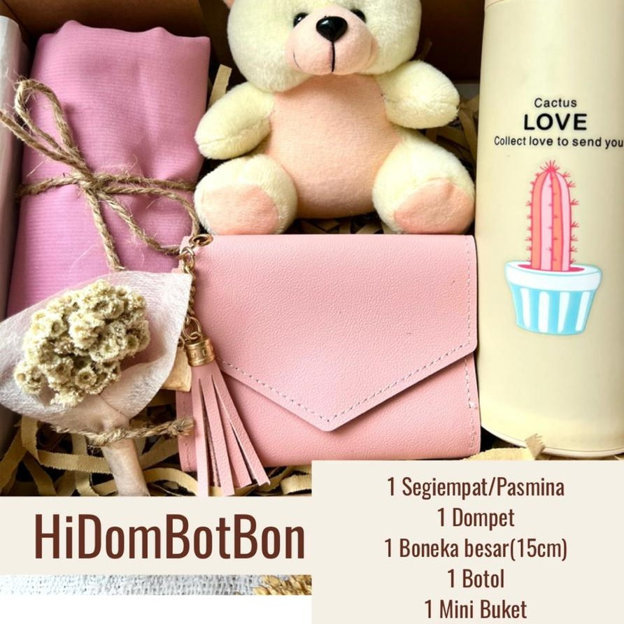 

K1P [H.BOT] HIJAB HAMPERS BOTOL KADO ULANG TAHUN GIFT BOX TUMBLER CEWEK WANITA PEREMPUAN SEGI EMPAT