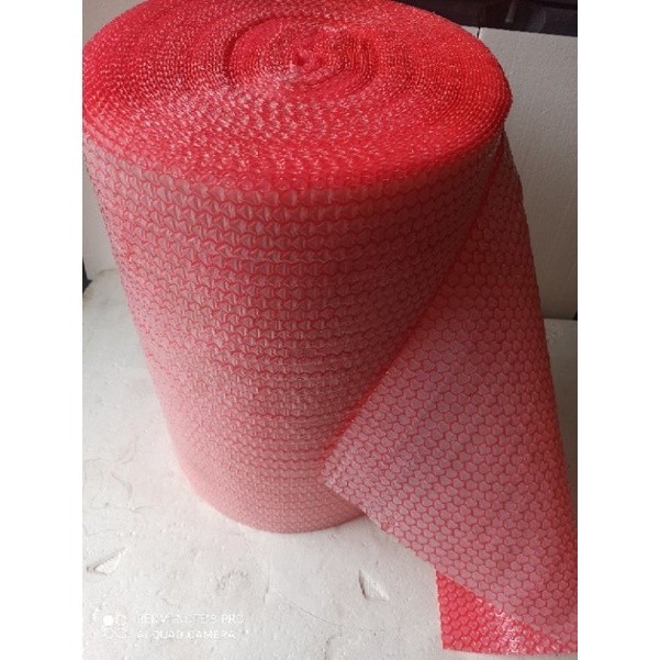 

PIN BUBBLE WRAP HARGA PER 1 METER LEBAR 62 CM HAPPY PINK MOTIF BUBBLE LOVE MULIAPACK SPECIAL