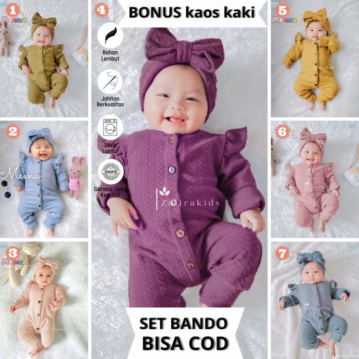 Baju Bayi Newborn Perempuan / Jumper Bayi Newborn Panjang Umur 0 Bulan