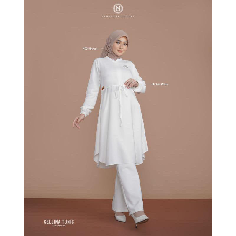 [EXCLUSIVE] NEW ARRIVALS NEW - CELLINA TUNIC TALI SERUT PINGGANG ATASAN WANITA TUNIK RAYON PREMIUM