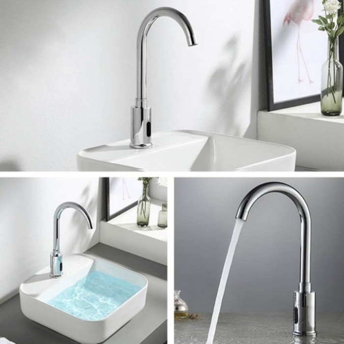 Kran wastafel sensor angsa/kran angsa sensor/kran wastafel otomatis