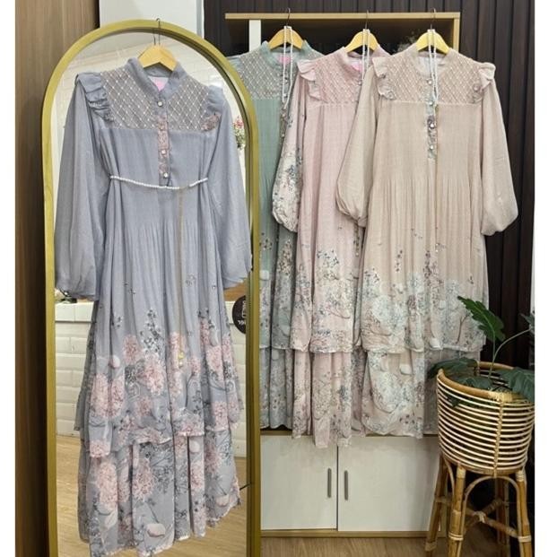 Fatunhijabs - Raya gamis pleats + belt