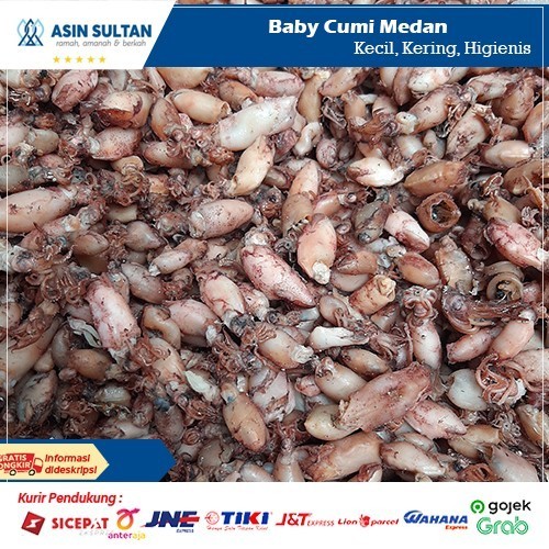 

Baby Cumi Medan Super 1Kg Utk Sambal Cumi Baby / Baby Cumi Asin Medan