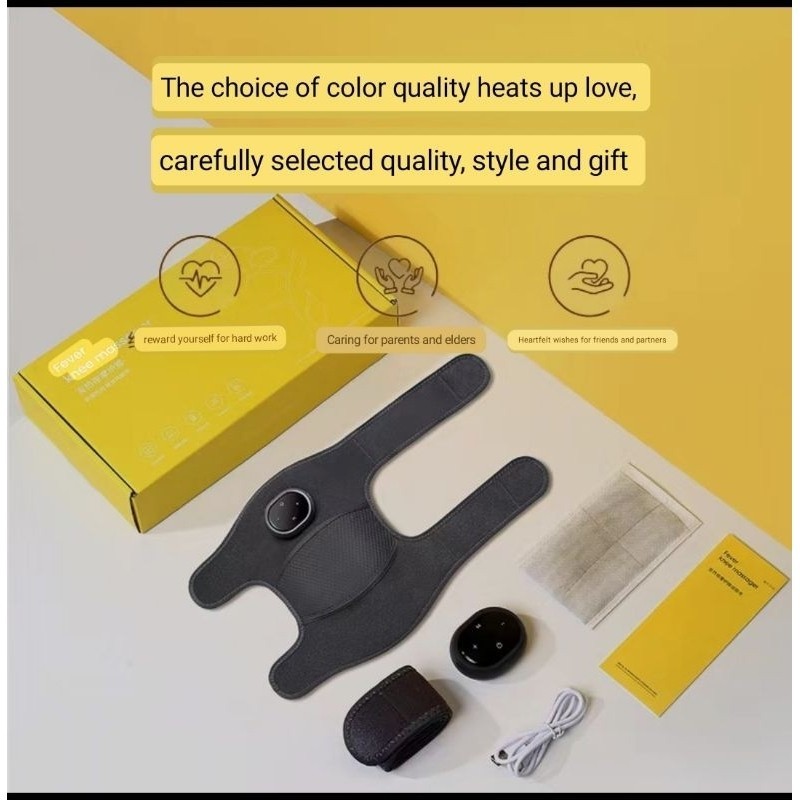 VINBAG alat terapi pijat getar lutut kaki dan bahu usb charge