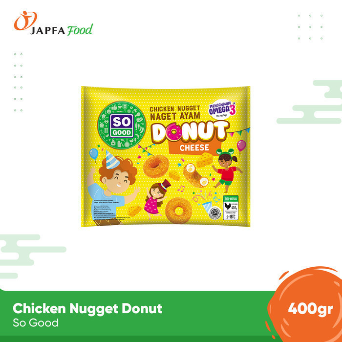 

So Good Chicken Nugget Donut Cheese / Naget Ayam Keju 400gr