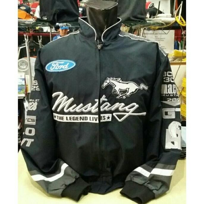 Jaket Ford Mustang - Boss - Racing - Jacket Nascar Pria - Varsity - Rasyaulil12