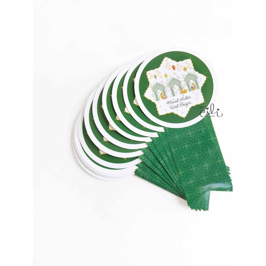 

(Sif093) Stiker Toples Eid Lebaran Idulfitri Tigagerbang (Uk 8X15Cm) 030