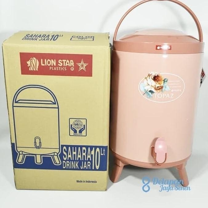 Lion Star Sahara Drink Jar Termos Minum 10 Liter Plastik Kuat