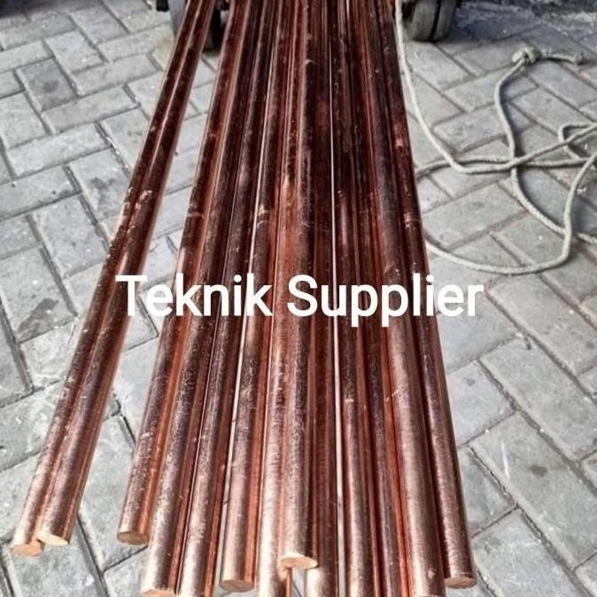 [Original] As Tembaga Grounding Rod 10Mm X 200Mm / Alat Listrik Murah / Penangkal