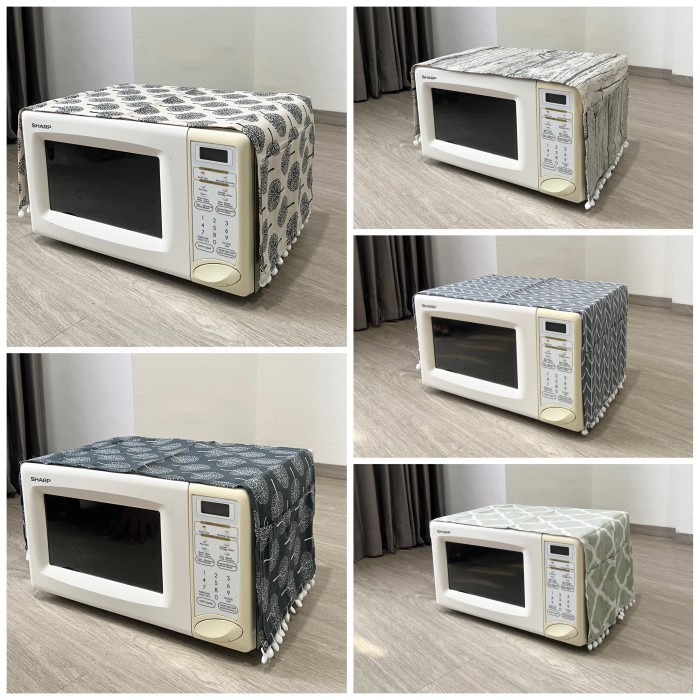 Taplak Microwave Taplak Oven Alas Microwave Sarung Microwave Import