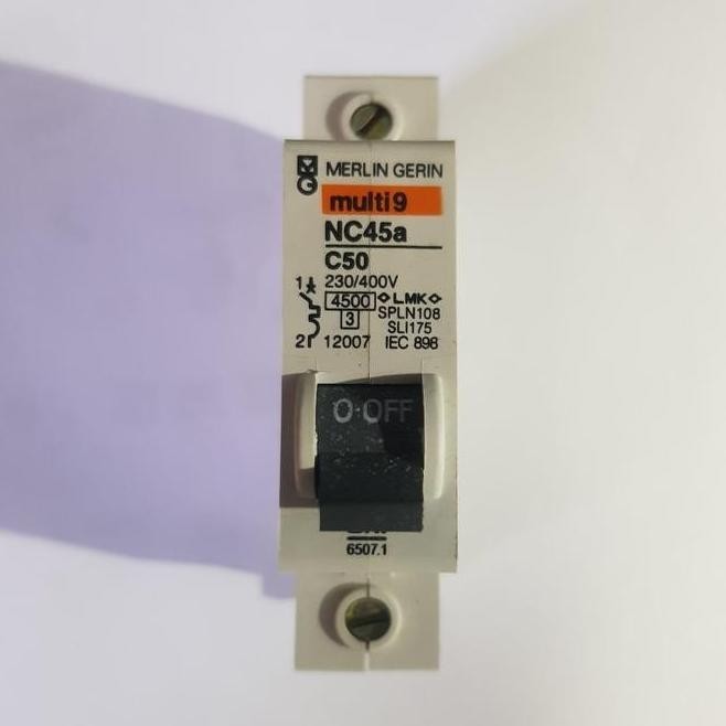 [Baru] Mcb Multi9 Merlin Gerin Nc45A C50 1P 50A /Mcb Multi 9 Merlin Gerin 50A