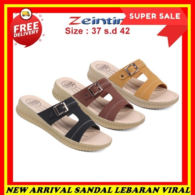 Sandal Lebaran Terbaru 2024 Sandak Santai Wanuta Murah Premium Selop Kondangan Mewah Elegan Srndal W
