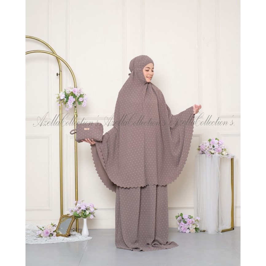 COD Mukena Lasercut Rayon Crinkle Uragiri