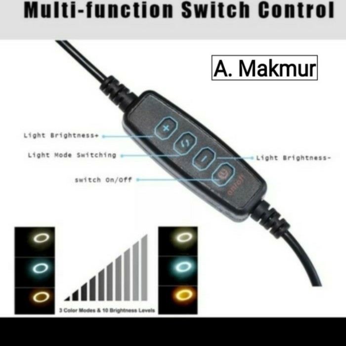 

Promo 8X Illuminated Magnifier Usb 3 Colors Led Magnifying Glass F