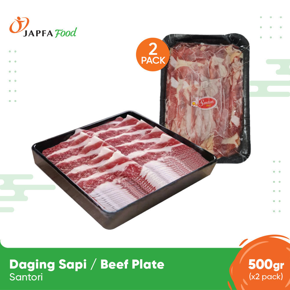 

Santori Daging Sapi / Slice Beef Shabu / Beef Plate 500 gr - Isi 2 pack