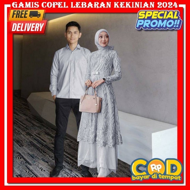 Couple Gamis Ibu Dan Anak Couple Gamis Lebaran Ori Naura Baju Couple Pasangan Kondangan Kekinian Ele