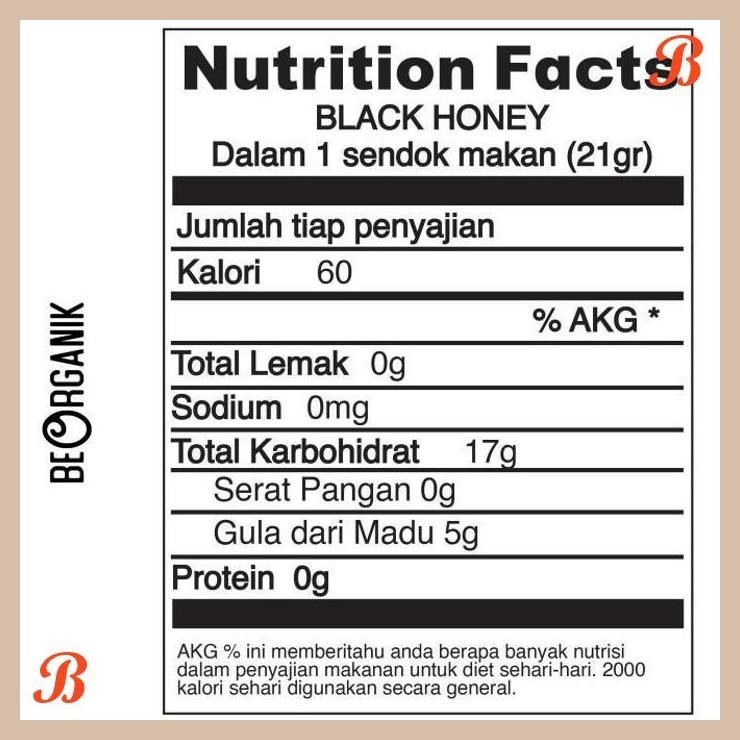 

| ORB | MADU HITAM PAHIT BEORGANIK 500ML (730GR) - BLACK HONEY ASLI 100%